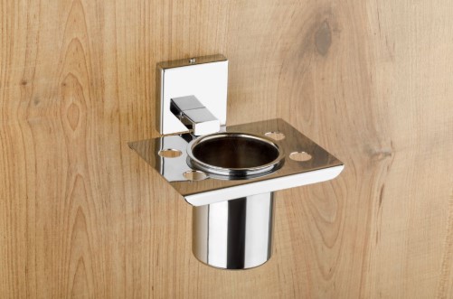 Falcon FC-405 Tumbler Holder Bathroom Accessory for Home, Hotel and Apartment Washrooms, Elegant and Practical Holder for Daily Bathroom Use, Counter Organization, Decor and Value